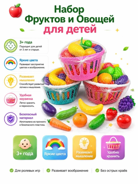 Meva savat bolalar uchun o'yinchoq
