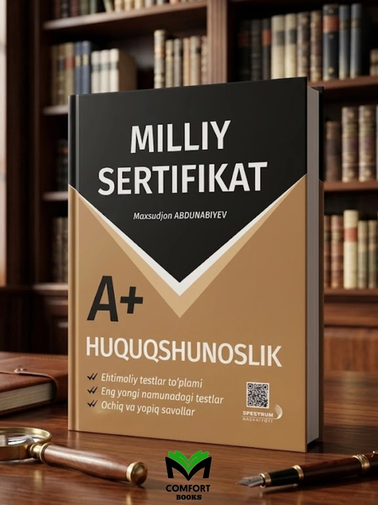 Milliy sertifikat Huquqshunoslik A+. 20 variant. Testlar to'plami - 