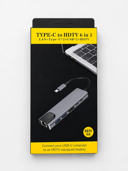 USB Type-C Hub 3-в-1 / 4-в-1 / 6-в-1 / 8-в-1 — адаптер, разветвитель, док-станция
