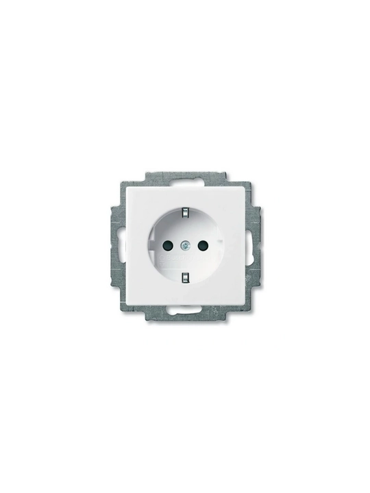Розетка с з/к ABB basic55 альпийский белый (20 EUC-94-507 / 2011-0-3855) - 