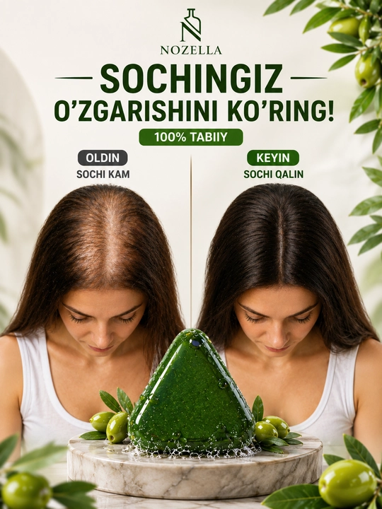 Nature Seven Green зелёное мыло — шампунь для укрепления корней волос