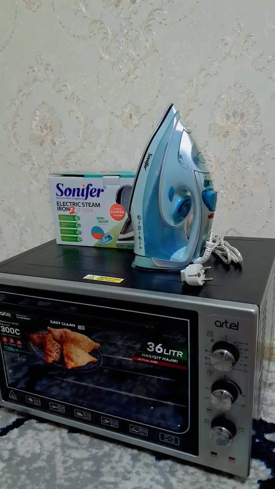 Утюг для глажки SONIFER, мощный паровой утюг, отпариватель, 2200 Вт