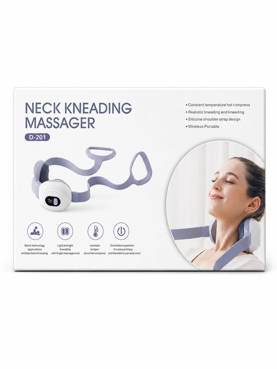Bo‘yin Massaj Qurilmasi D-201 Neck Massager Elektr USB Isitish Bilan