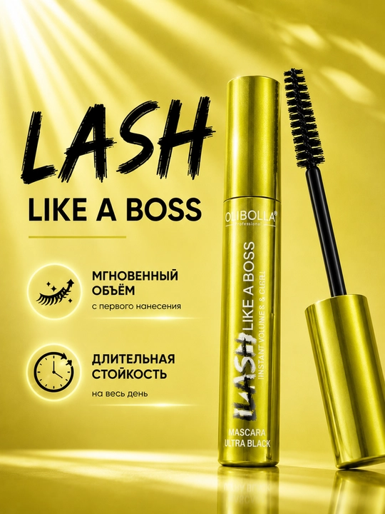 LASH LIKE A BOSS — hajm, uzunlik va bukilish effektiga ega kiprik tushi