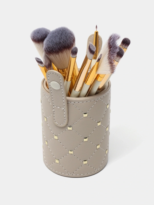 Professional bo‘yanish cho‘tkalari to‘plami stendli, kosmetik brush set 12 dona - 