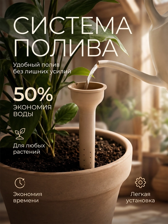 Капельное орошение для растений, автоматическая система для цветов и цветочных горшков - 