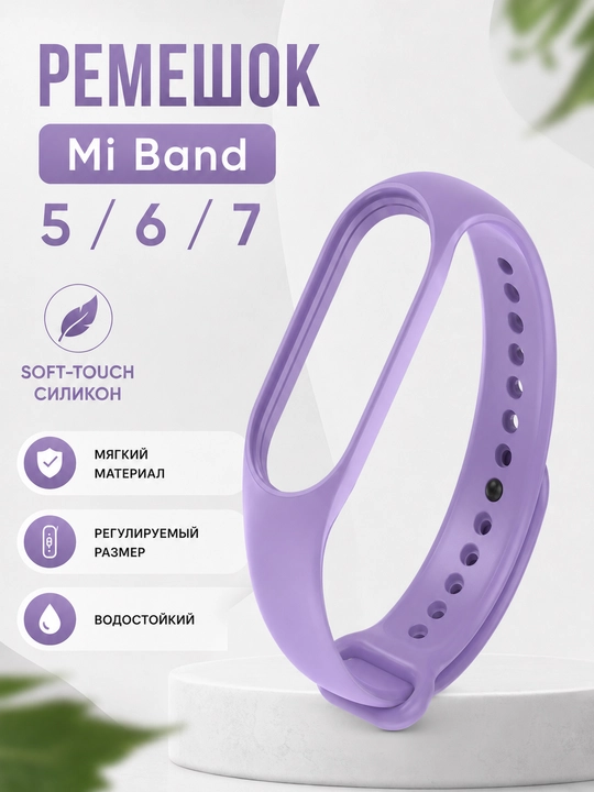 Xiaomi Mi Band 5, 6, 7 uchun silikon tasma