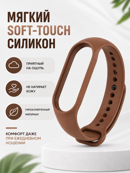 Xiaomi Mi Band 5, 6, 7 uchun silikon tasma