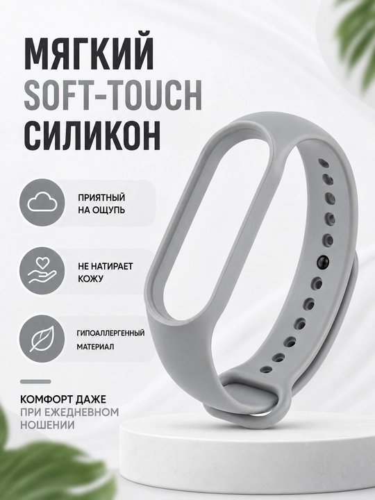 Xiaomi Mi Band 5, 6, 7 uchun silikon tasma