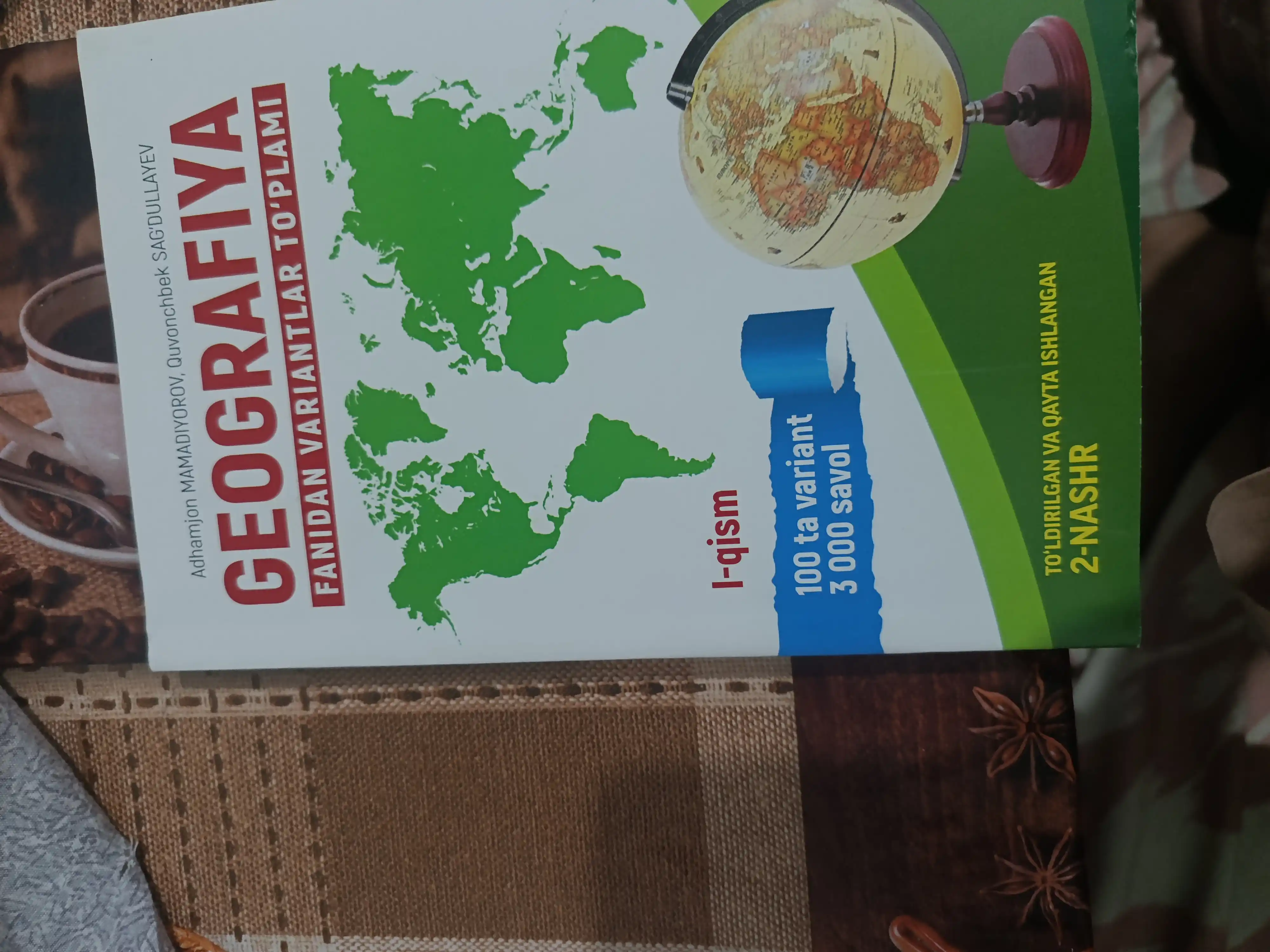 "Geografiya fanidan variantlar to'plami" - Adxamjon Mamadiyorov
