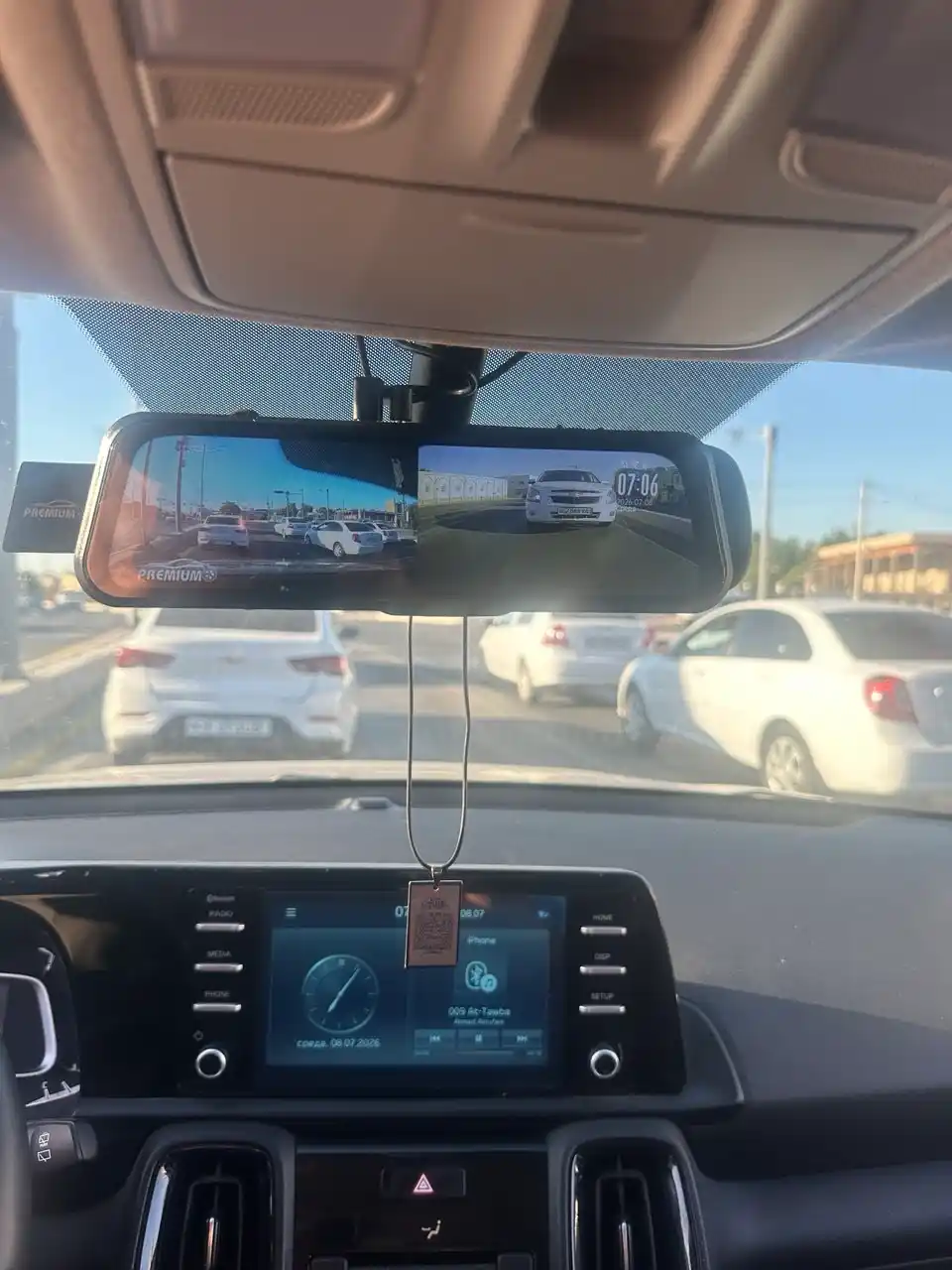 Videoregistrator-oyna PREMIUM-P9, CarPlay, (3 kamera,2.5K, Wi-Fi) Tungi rejim+32Gb fleshka