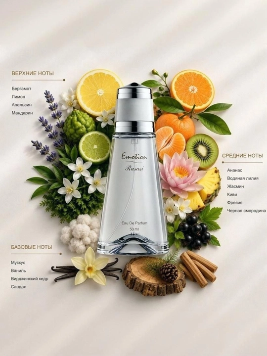 Parfyumlangan suv Rasasi Emotion ayollar uchun, arab atirlari, 50 ml