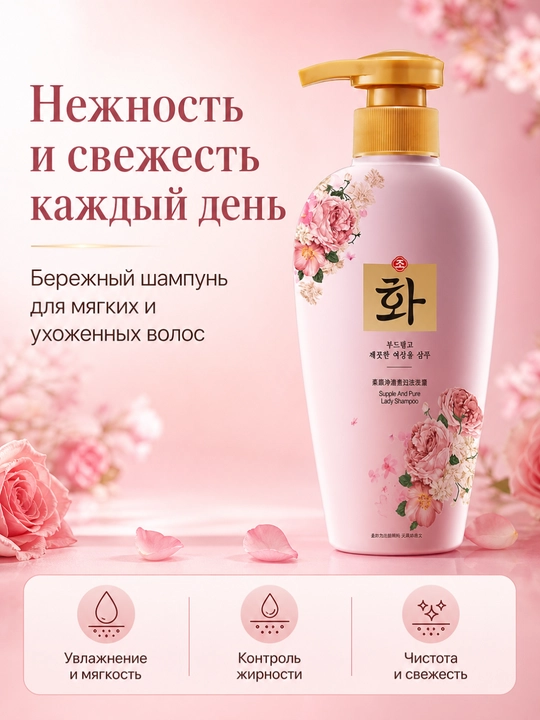 Шампунь Hanfen уход за волосами, 500 мл - 