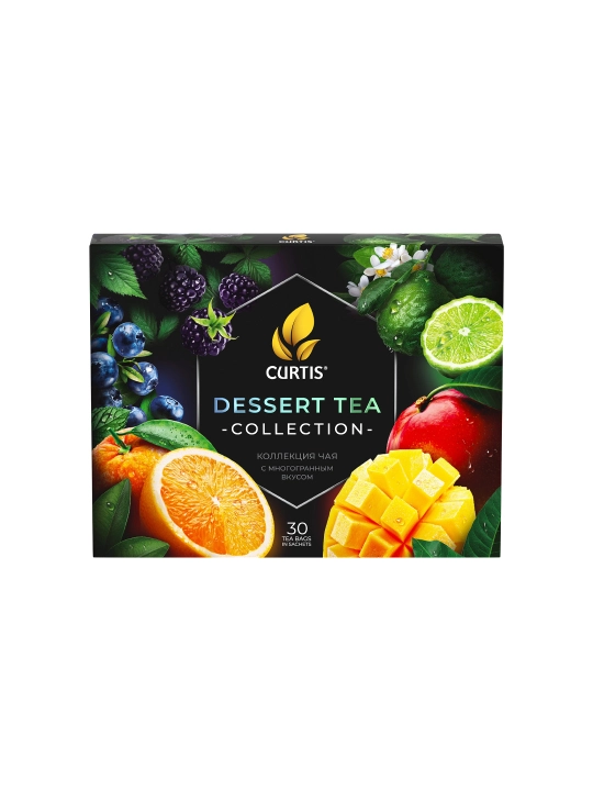 Choy to'plami Curtis "Dessert Tea Collection" paketlarda, 30 ta sashet, 6 xil ta'mli assorti