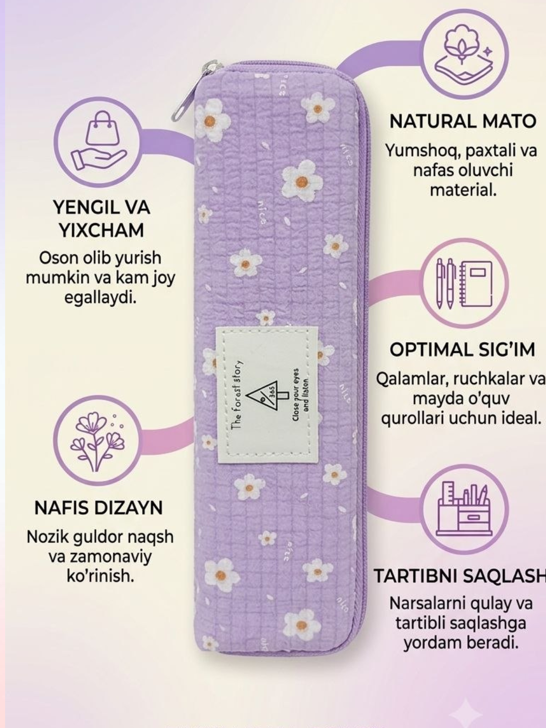 Shaffof toʻrli qalamdon — estetik va amaliy yechim - 