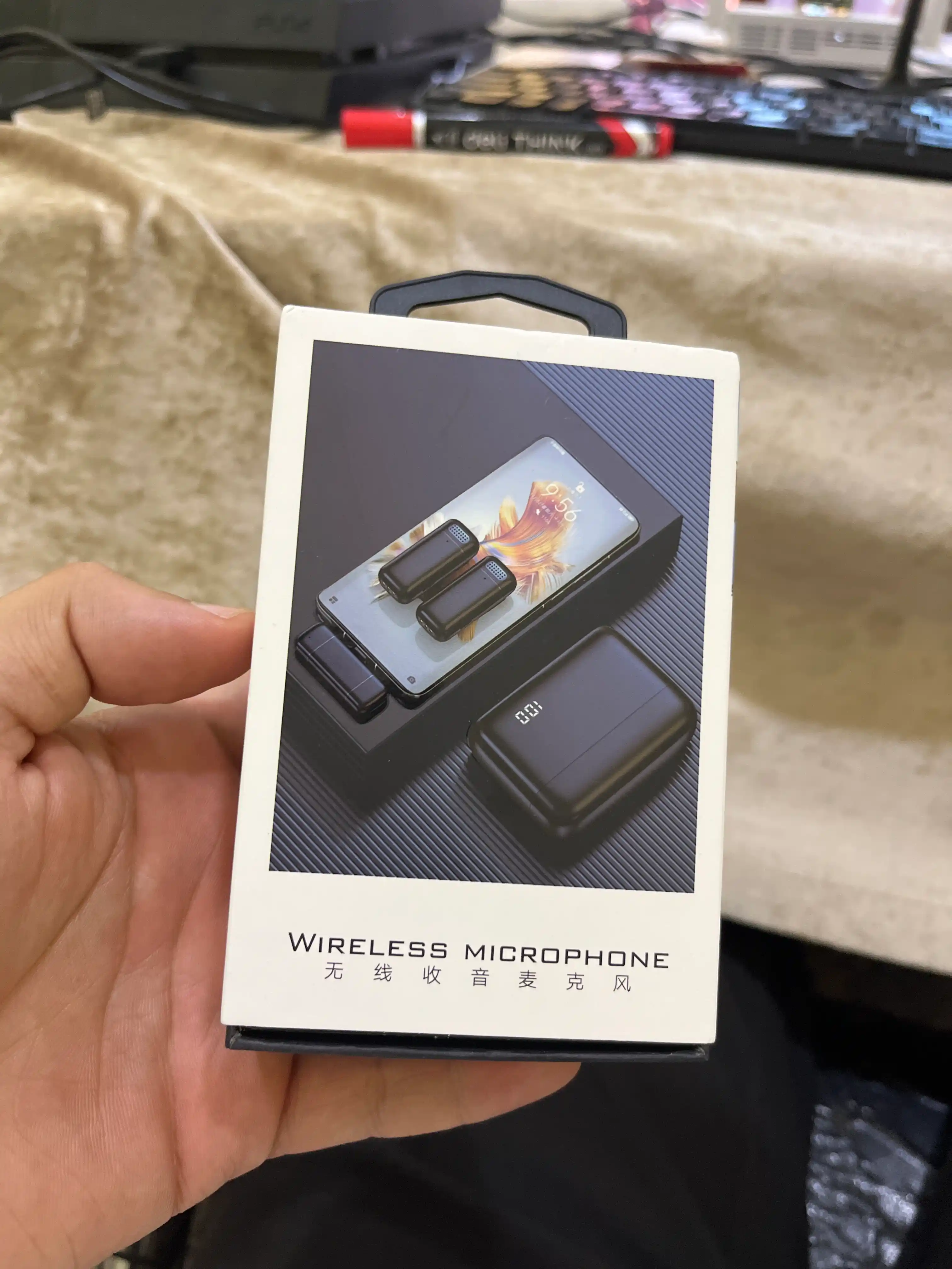 Simsiz petlichka mikrofon telefon uchun Type-C / Lightning, kontent va intervyu uchun