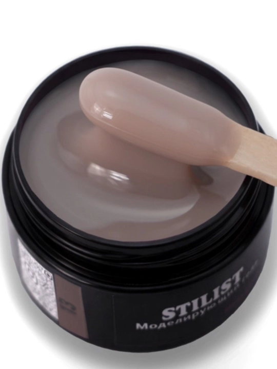 Gel №13, 50 ml, bej melanj, o‘rtacha qattiq, modellashtirish geli, STILIST_STORE