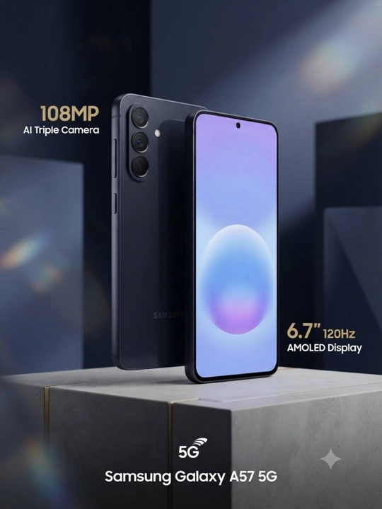 Smartfon Samsung Galaxy A57,A5 5G, 1-yil kafolat, Super AMOLED 90 Гц
