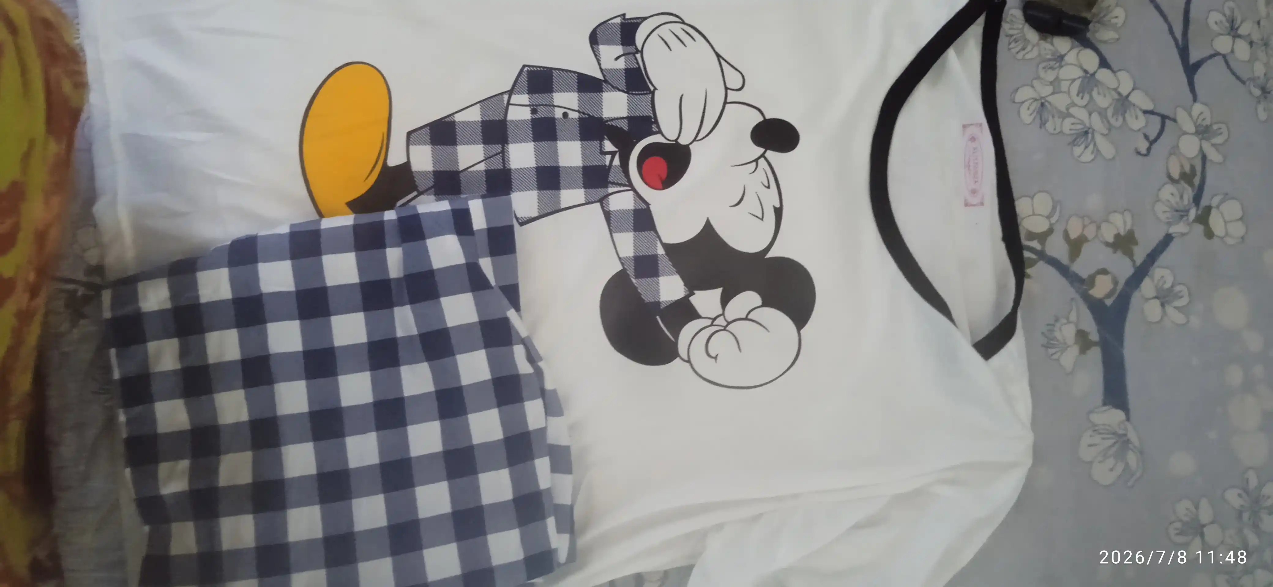 Ayollar va qizlar uchun pijamalar, ikkilik, uy uchun futbolka va shimlar, 2 ga 1, malomerka