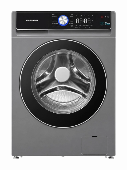 Kir yuvish mashinasi Premier PRM10F1402SIN/DG 10 kg, 1400 ayl/min, Inverter, Kulrang - 