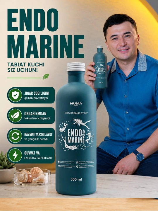 Endo Marine ichimlik 500 ml Numa Family, immunitetni oshiradi, energiya va quvvat - 