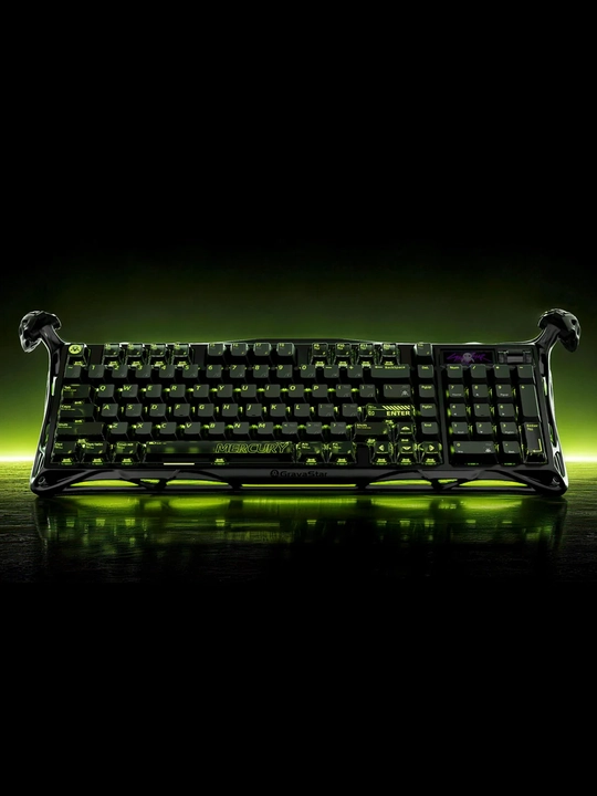 GravaStar Mercury K98 Pro механическая клавиатура 98%, RGB, Bluetooth 5.4, USB-C, Черная