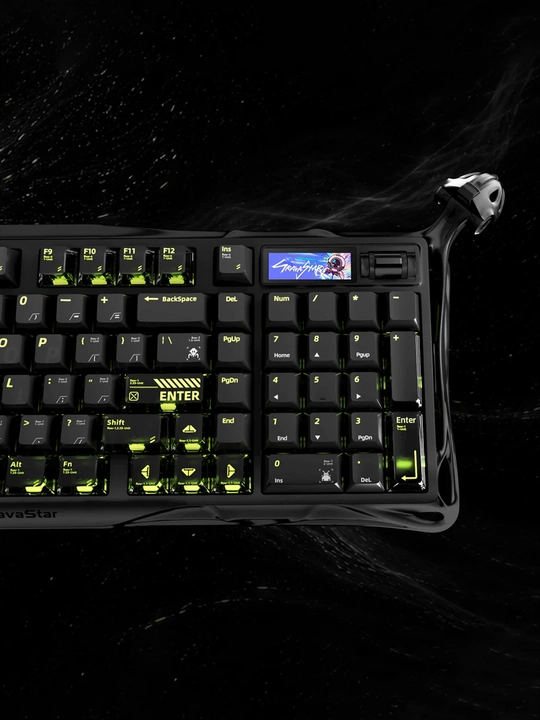 GravaStar Mercury K98 Pro механическая клавиатура 98%, RGB, Bluetooth 5.4, USB-C, Черная