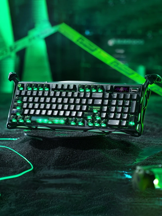 GravaStar Mercury K98 Pro механическая клавиатура 98%, RGB, Bluetooth 5.4, USB-C, Черная
