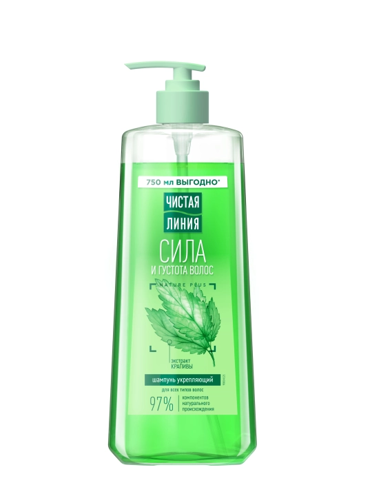 Chistaya Liniya qichitqi bilan mustahkamlovchi shampun, 750 ml