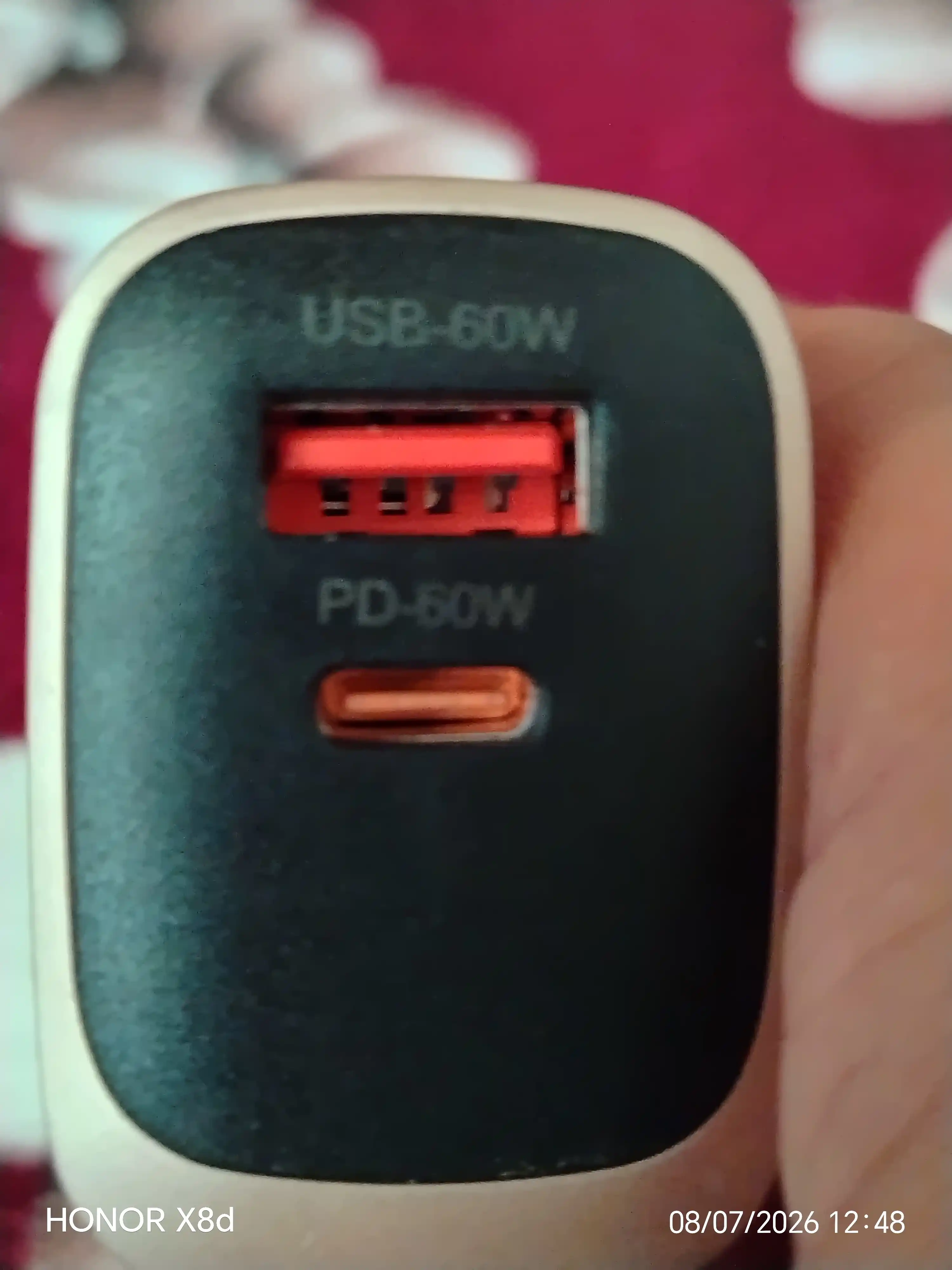 Сетевое зарядное устройство 120W GaN USB-A + USB-C с быстрой зарядкой