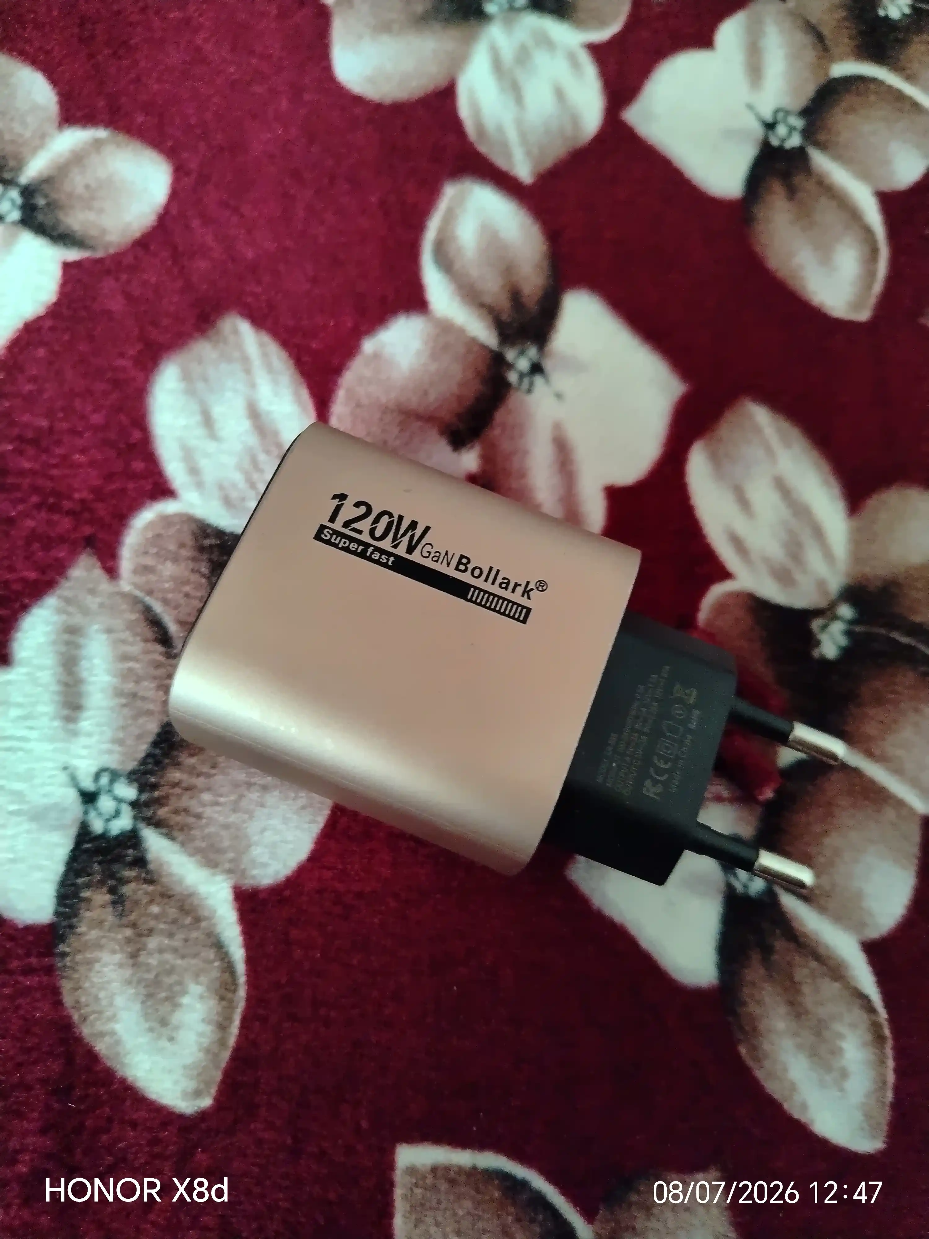 Сетевое зарядное устройство 120W GaN USB-A + USB-C с быстрой зарядкой
