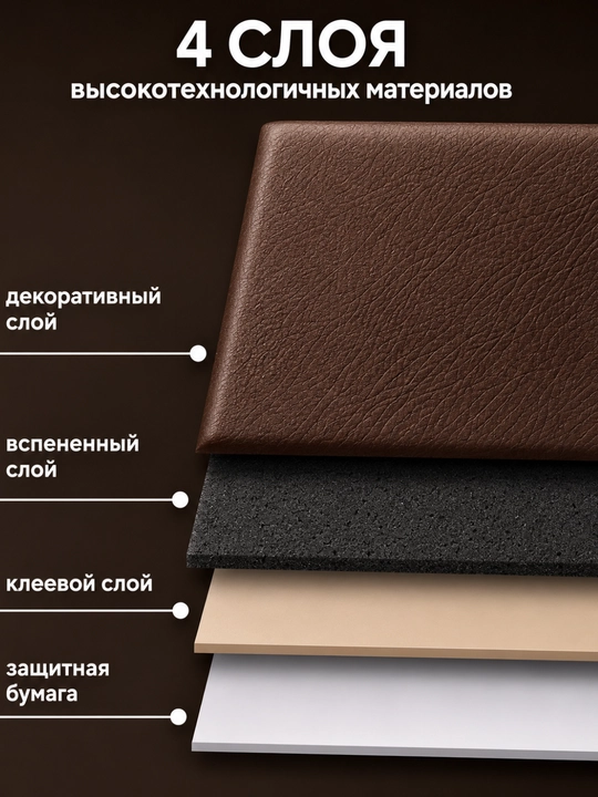 Мягкие самоклеящиеся панели, панели 3D для стен