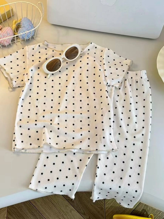 Bolalar kiyimi, qizlar uchun pijama, uy kiyimi, paxta, 1-7 yosh uchun dvoyka
