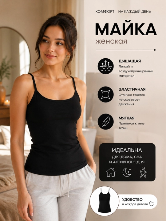 Ayollar uchun yozgi yengil mayka, ayollar uchun klassik mayka - 