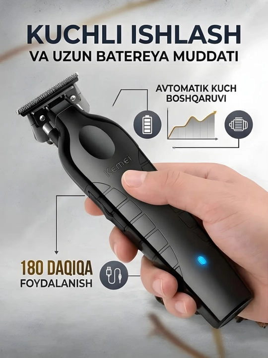 Триммер машинка для стрижки волос и бороды KEMEI KM-2299