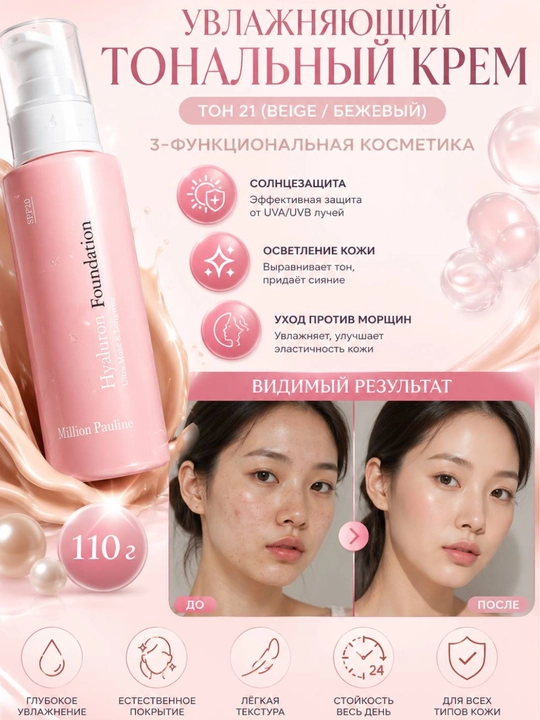Tonal kremi AMA Hyaluron Foundation