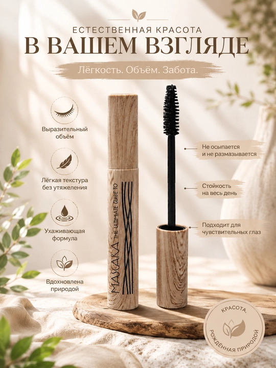 MASCARA The Ultimate Guide 10 — тушь для ресниц, с эффектом объёма и стойкостью весь день - 