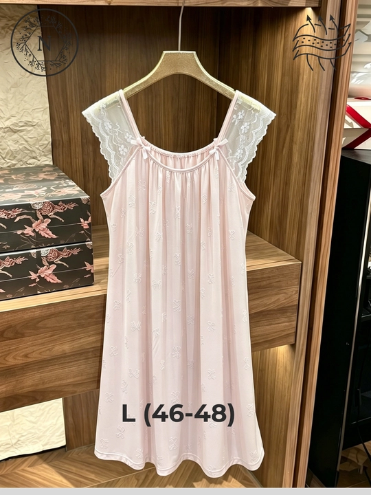 Ayollar tungi ko'ylagi, nafas oladigan, erkin biqim, uy uchun, L-XL