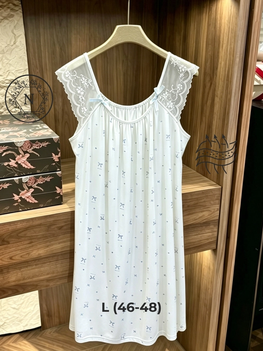 Ayollar tungi ko'ylagi, nafas oladigan, erkin biqim, uy uchun, L-XL