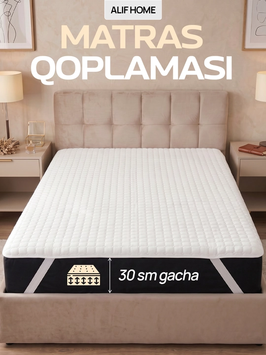 Sirpanmaydigan stop materialli namatrasnik lavanda va muzdek mato xususiyatli, bambuk mato - 