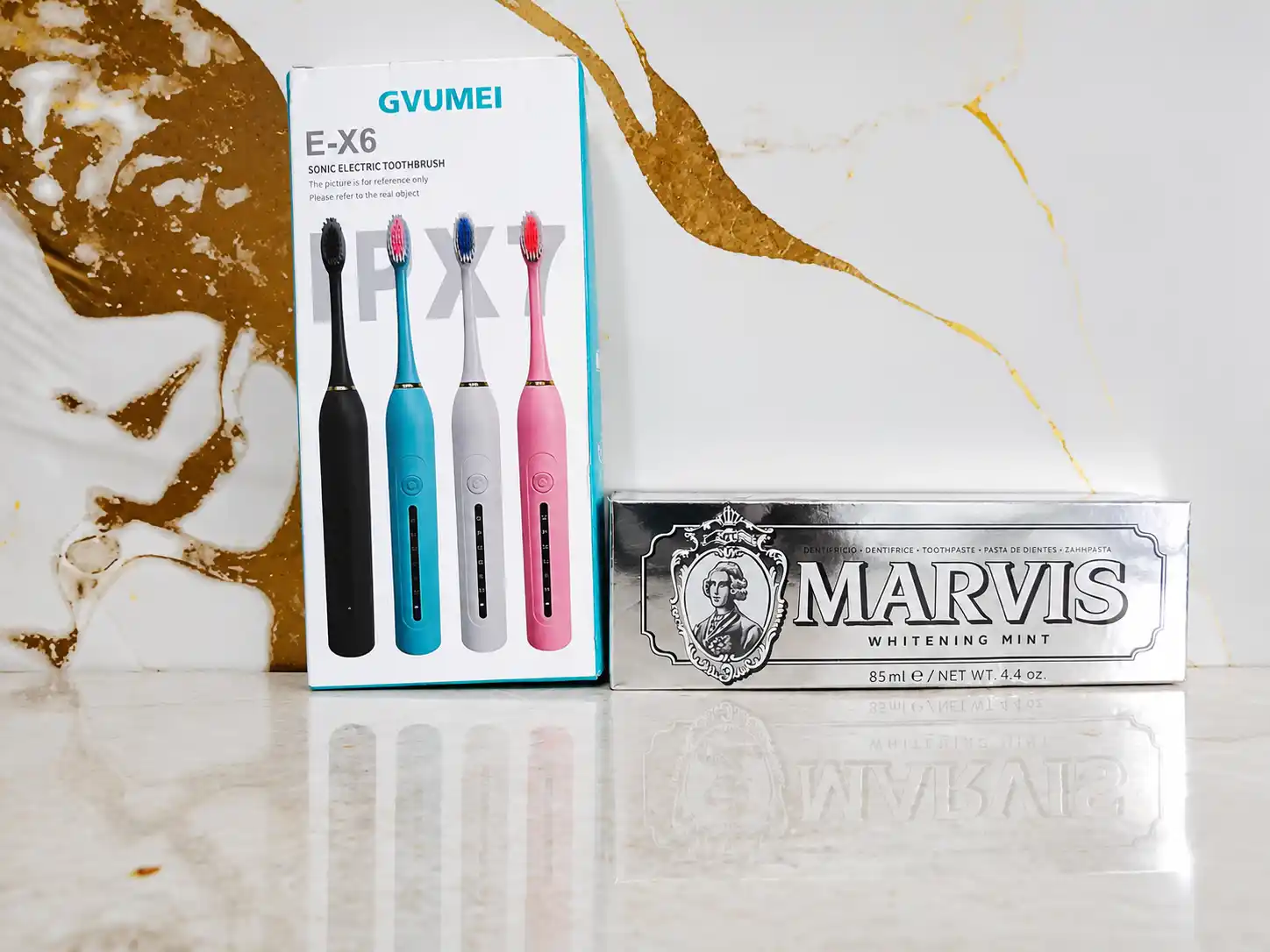 Marvis Whitening Mint tish pastasi – tishlarni oqartiruvchi tish pastasi, 85 ml