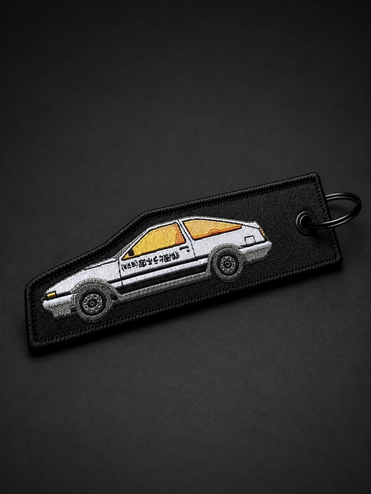 Брелок JDM тканевый с вышивкой Toyota AE86 автомобильный аксессуар подарок мужчине