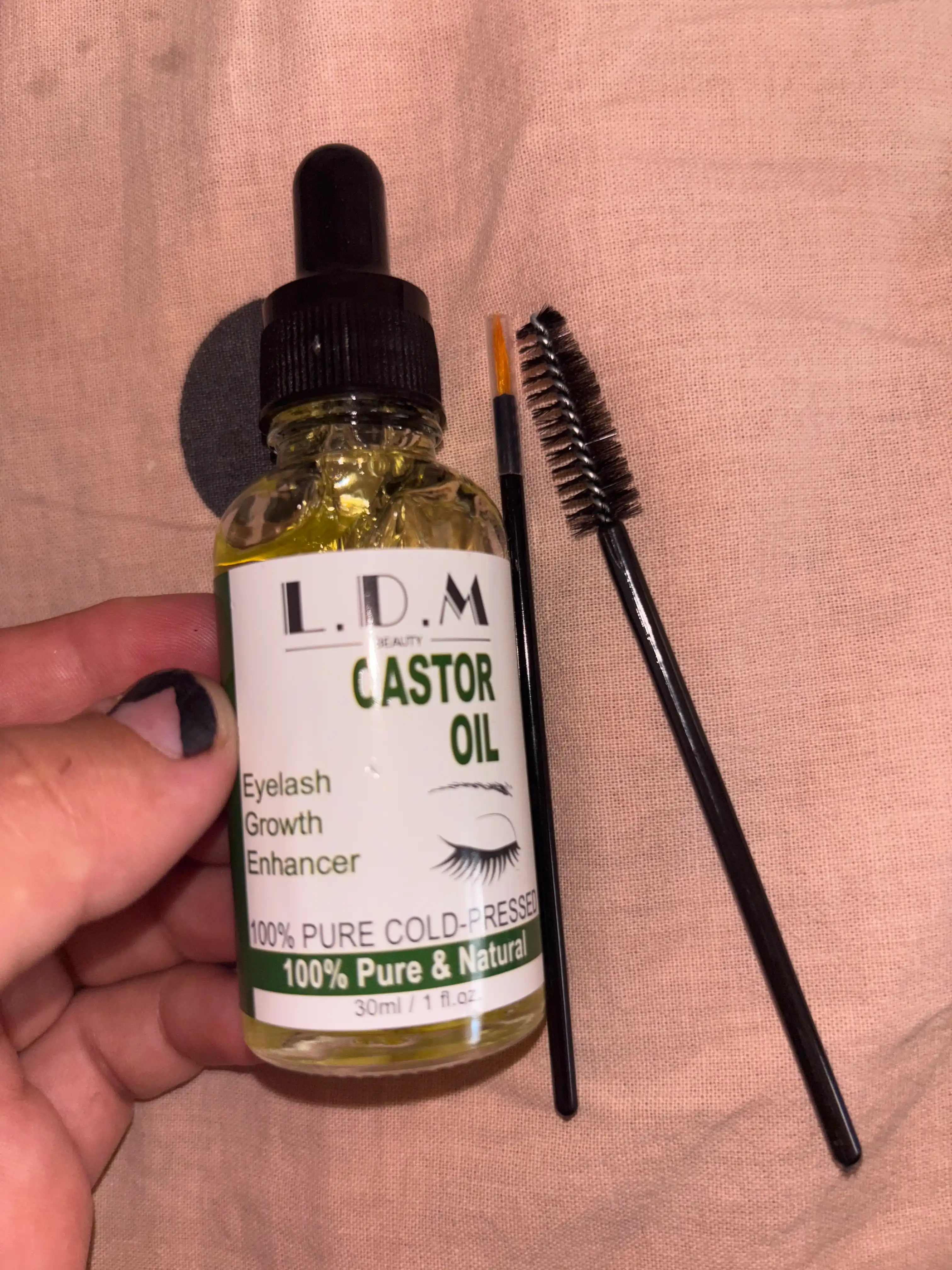 YMX kastor moyi 30 ml — kiprik va qosh uchun kastor yog‘i, qosh va kiprik parvarishi