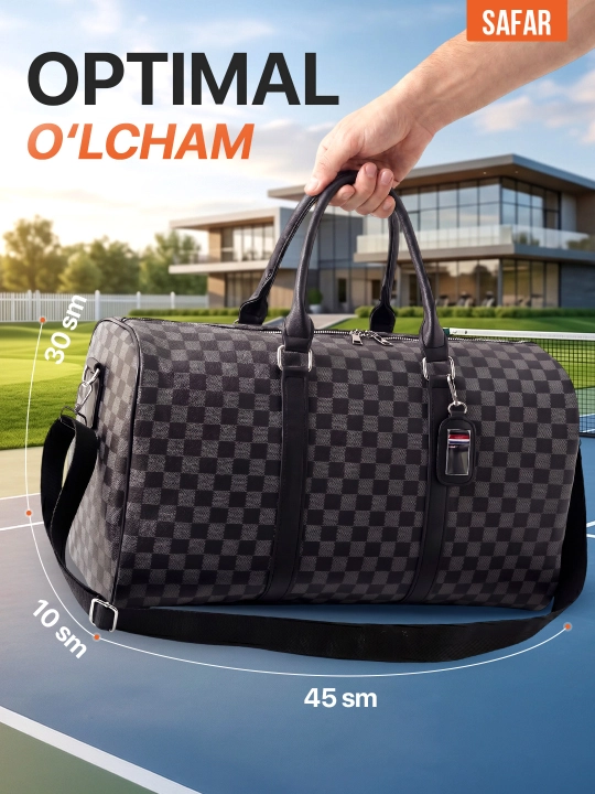 Erkaklar uchun charm sumka-ryukzak, sport va sayohat charm sumkasi