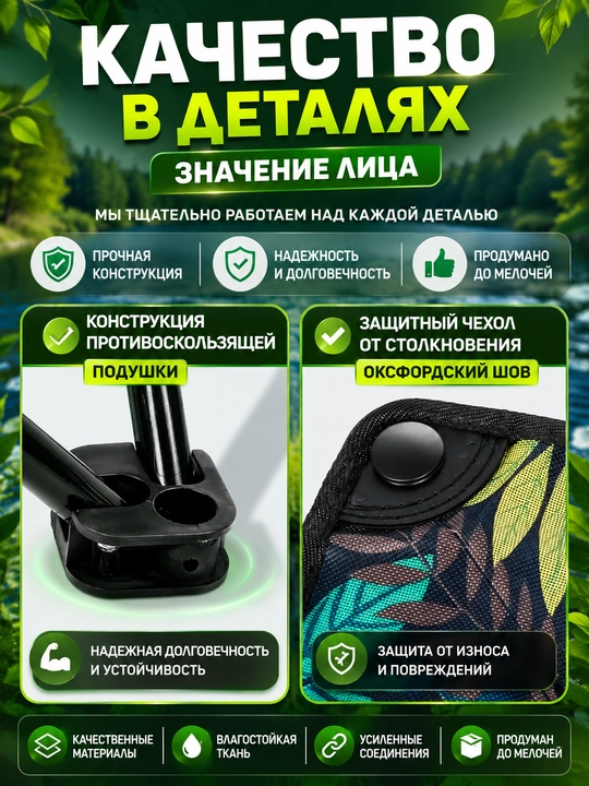 Раскладной стул для кемпинга, рыбалки, охоты и туризма, выдерживает до 200 кг