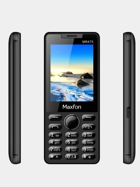 Maxfon MR475 tugmachali smartfon, dual sim, o'chib ketmaydigan tugmalar,