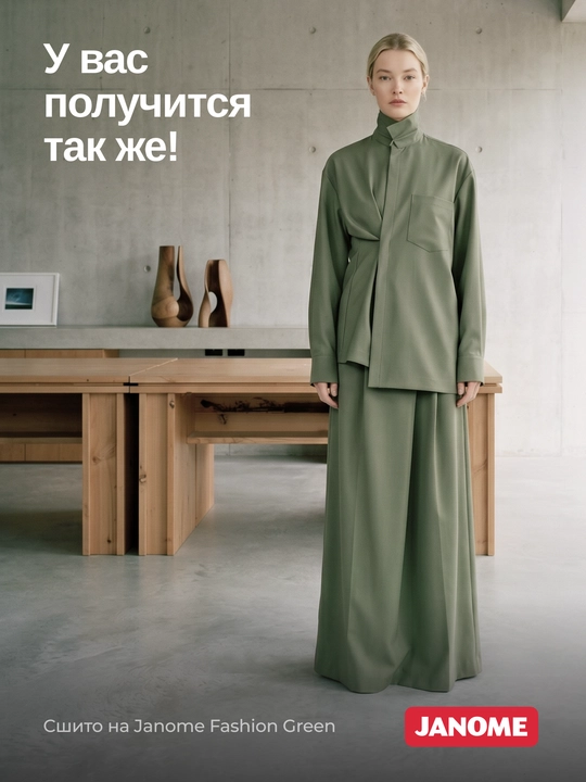 Швейная машина Janome Fashion Green, 15 швейных операций