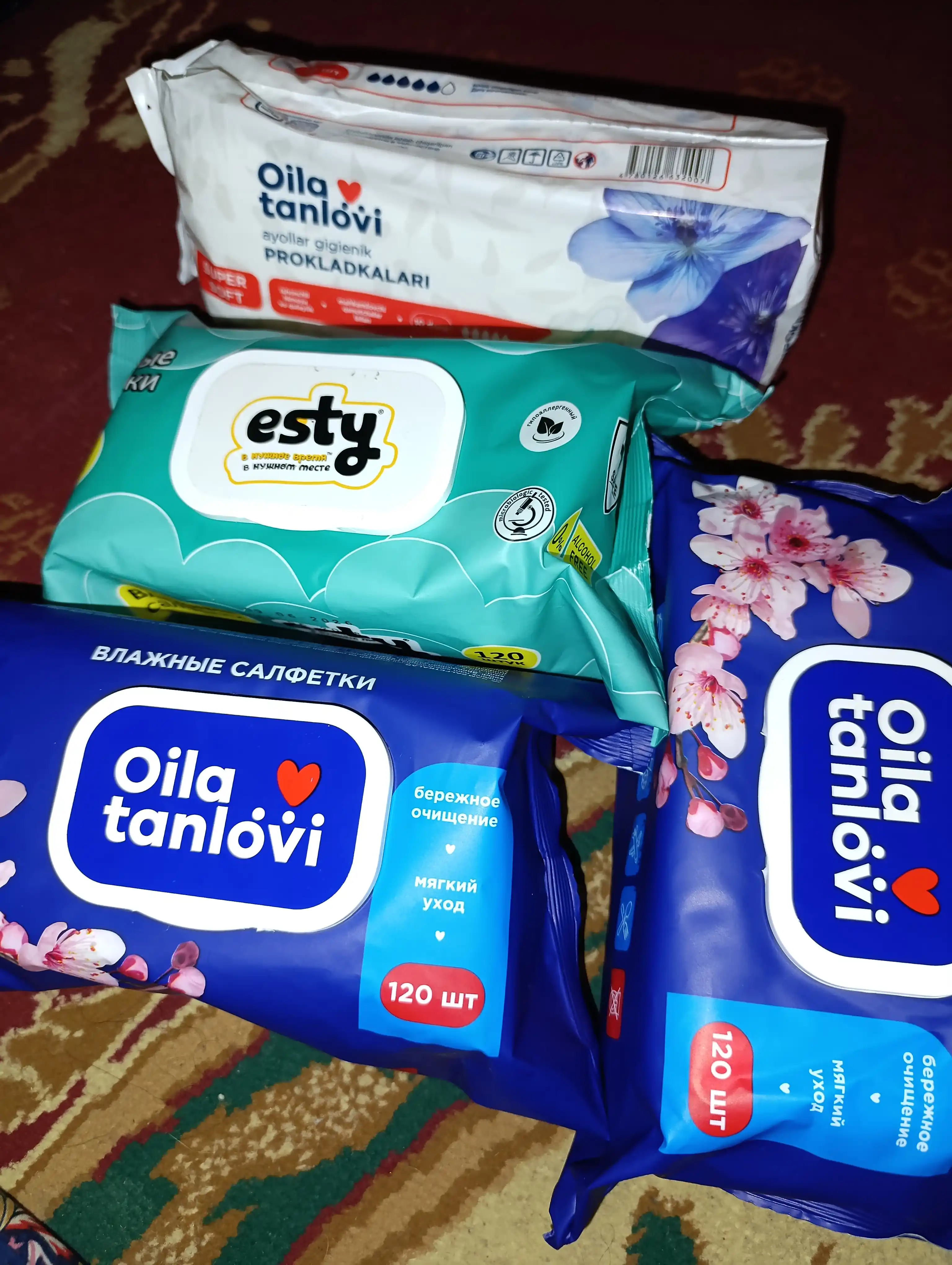 Влажные салфетки Oila tanlovi, Delight, 120 шт