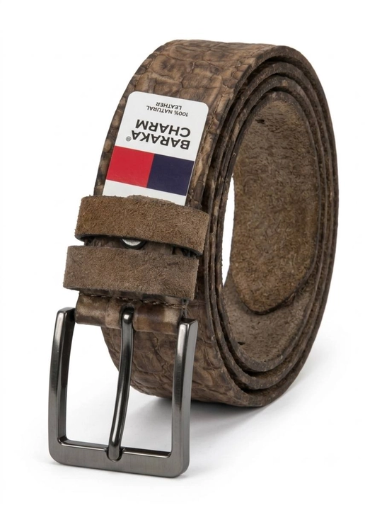 Мужской кожаный ремень, классический стиль, металлическая пряжка, чёрно-коричневый, работы - 