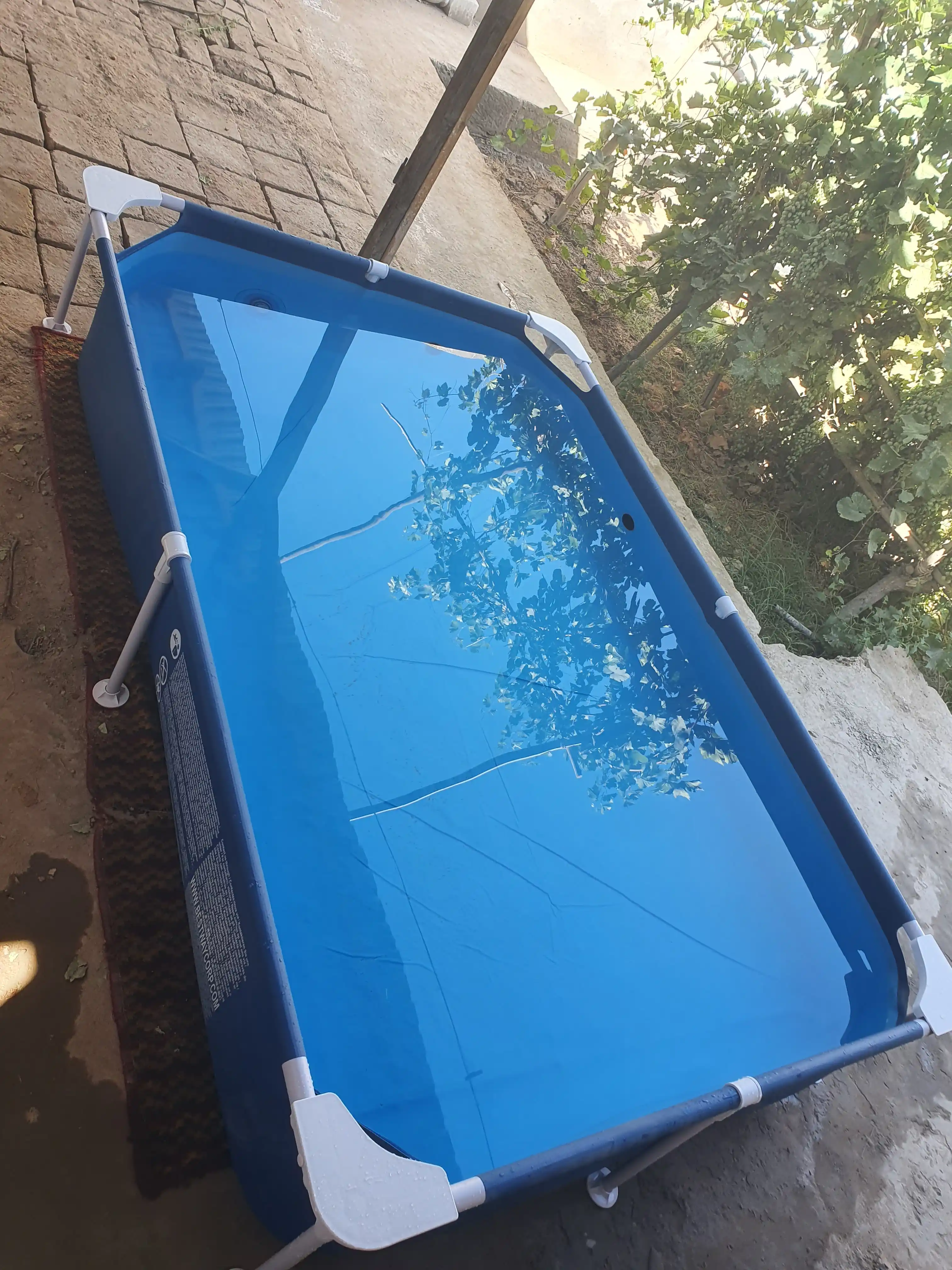 Bestway 56401 karkasli basseyn, to‘g‘ri burchakli, 1200 l, uch qatlamli PVX